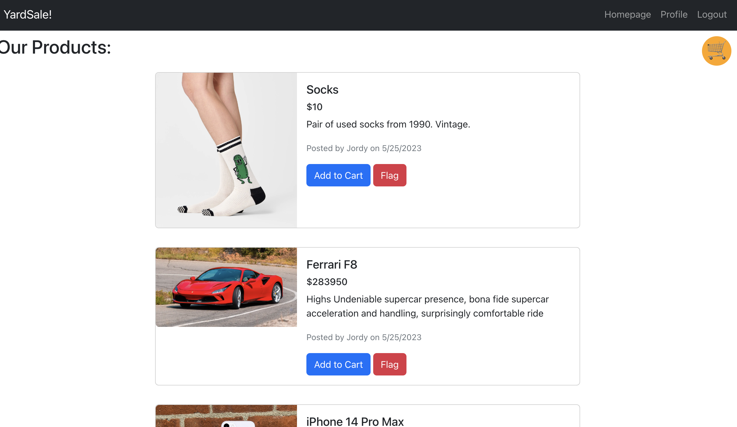 screenshot of webpage